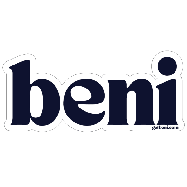 beni navy sticker